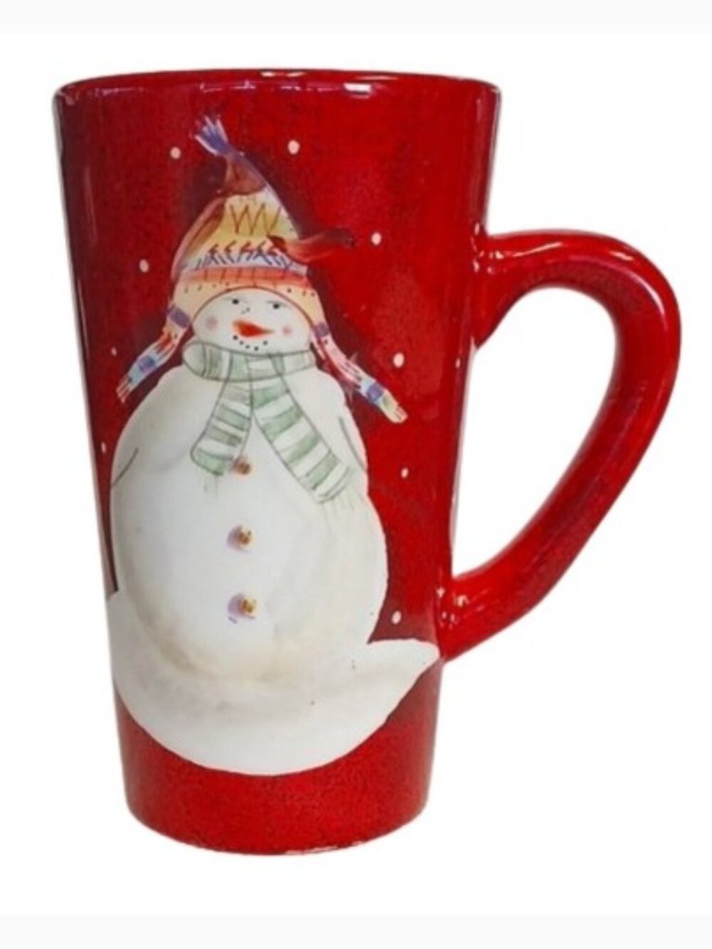 Debbie Taylor-Kerman 12 Oz. Snow Mates 2003 Sakura Table Tall Ceramic Latte Mug